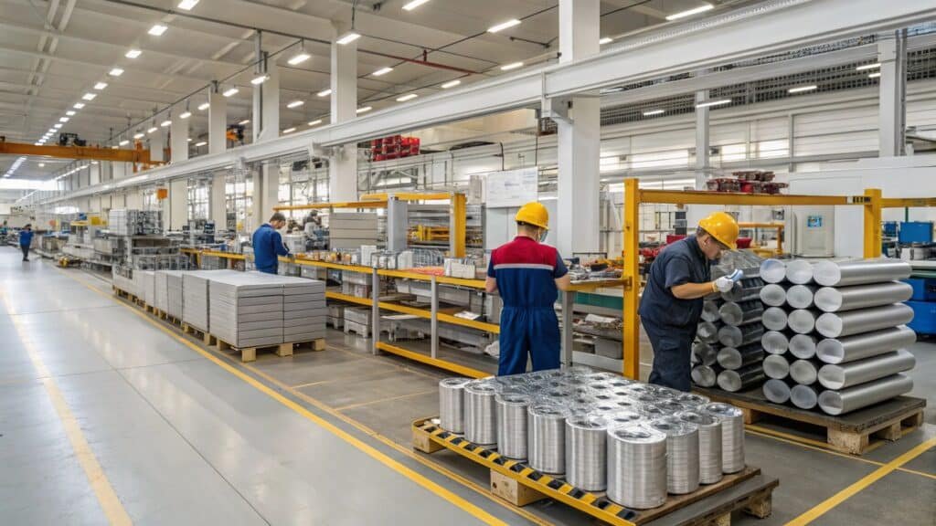 A table showing recommended cutting speeds for milling and turning 7075 aluminum with different tooling types.